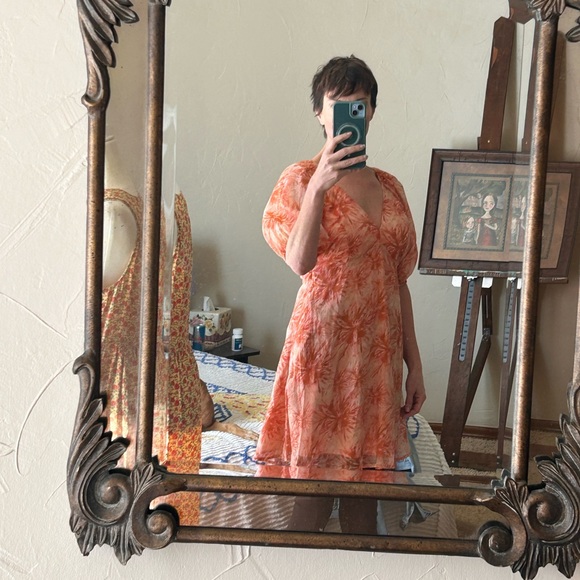 Anthropologie Lucy Paris Azalea Floral Mini Dress M - Picture 11 of 14